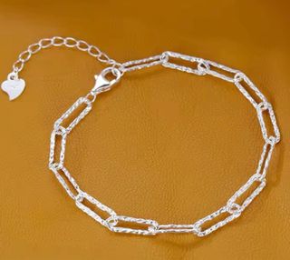 Pulsera eslabones plata