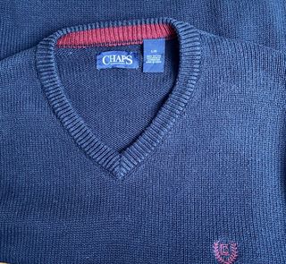 Jersey Chaps Hombre Cuello Pico Talla L