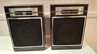 Altavoces Vintage Negro y