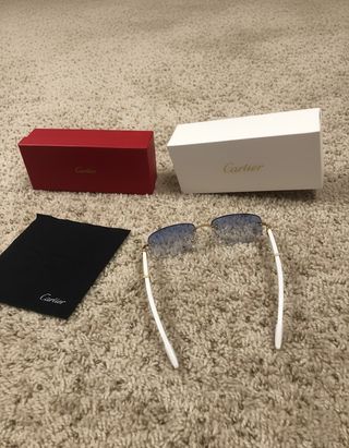 Gafas Cartier Blancas y azules