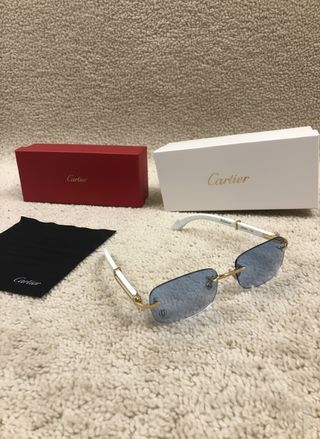 Gafas Cartier Blancas y azules