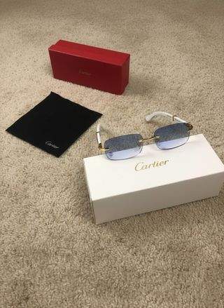 Gafas Cartier Blancas y azules