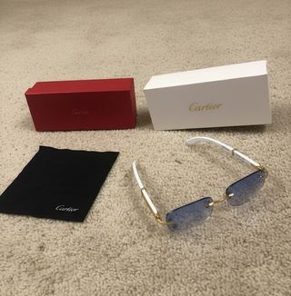 Gafas Cartier Blancas y azules