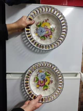 Plato de cerámica decorado