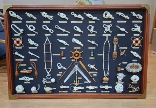 Cuadro de Nudos Marineros Madera Tela