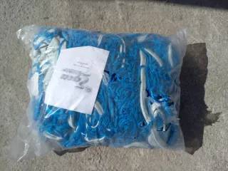 Red de seguridad para obra azul