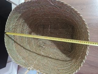 Leñero grande de esparto