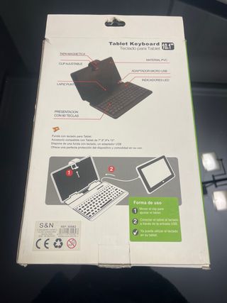 Funda Teclado Tablet S&N 10.1 Roja