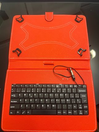Funda Teclado Tablet S&N 10.1 Roja