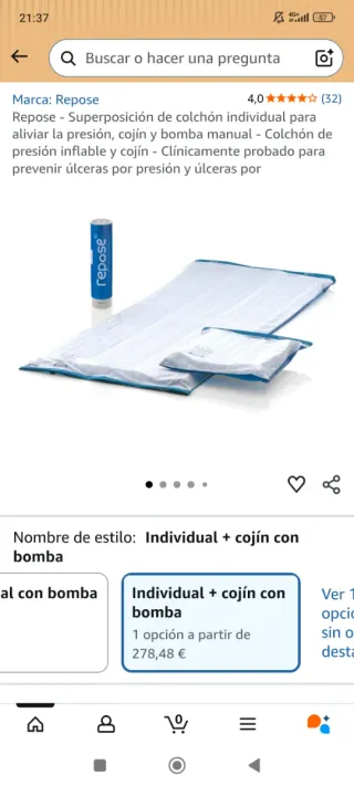 Materassino antidecubito Repose NUOVO