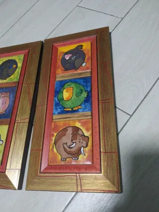 Cuadros infantiles animales (2 unidades)