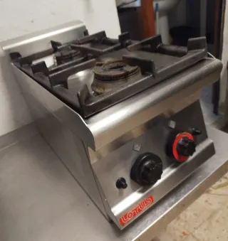 Cocina industrial gas 2 fuegos marca LOTUS