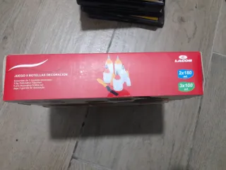 Juego 5 Botellas Decoración Pasteles Lacor