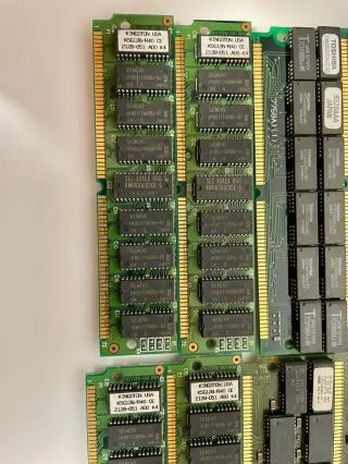 Lote 12 Memorias RAM SIMM 72 Pines