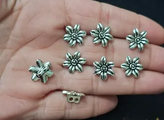 Lote 8 Abalorios Flor