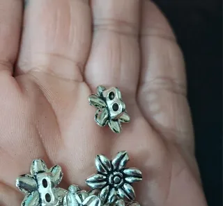 Lote 8 Abalorios Flor