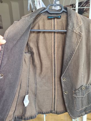 Chaqueta MNG Jeans Marrón