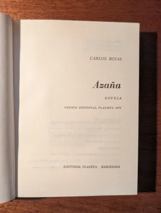 Azaña - Carlos Rojas