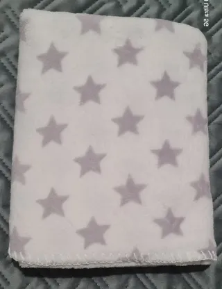 Manta polar bebé estrelas