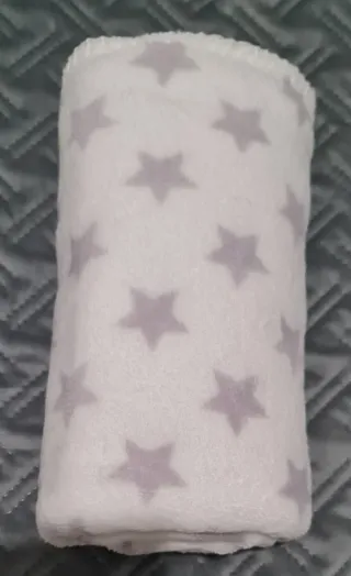 Manta polar bebé estrelas