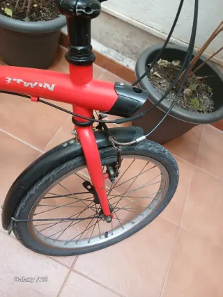 Bicicleta Plegable Roja