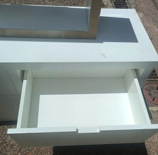 Mueble bajo 4 cajones madera blanco