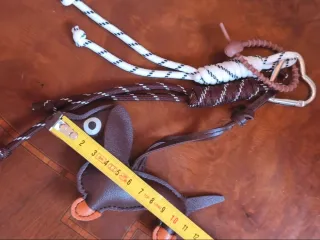 Llavero Dackel Piel Marrón