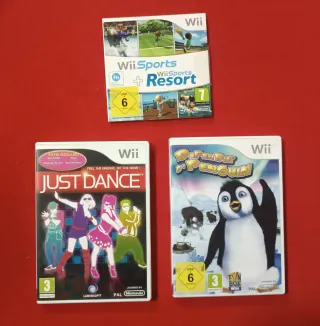 Nintendo Wii Negra + 3 Juegos