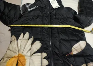 Abrigo Desigual Negro Talla 42