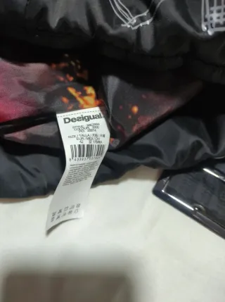 Abrigo Desigual Negro Talla 42