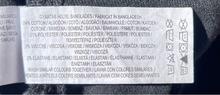 Vaquero pitillo negro mujer