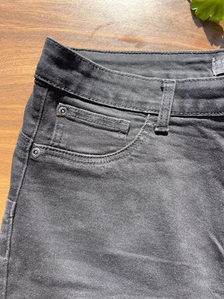 Vaquero pitillo negro mujer