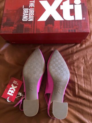 Zapatos destalonados Xti rosa