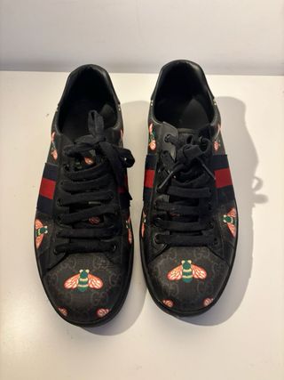 Zapatillas Gucci Ace Bee Print Negras