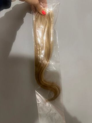 Extensiones de clip rubio ceniza y camel