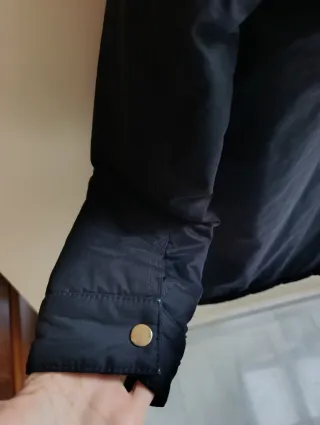 Abrigo Lefties Mujer Talla M Negro