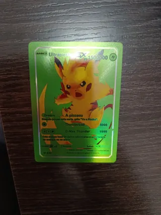 Carta Pokémon UltraPikachu EX 1500000 PS