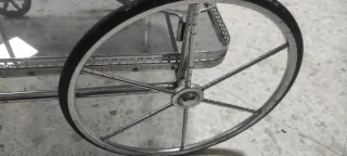 Camarera plateada cristal años 60