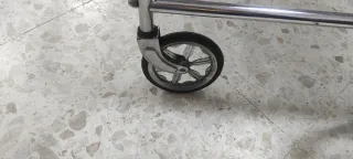 Camarera plateada cristal años 60