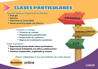 CLASES PARTICULARES.