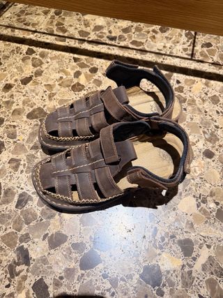 Sandalias de piel tipo pikolinos Marrón Talla 43