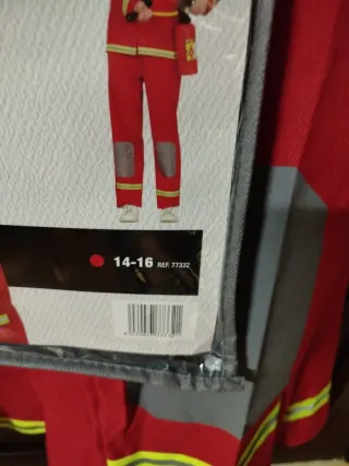 Disfraz Bombero Talla 14-16