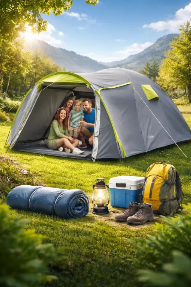 Tienda campaña familiar 4 personas