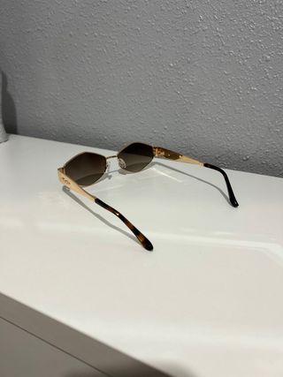 Gafas de sol Franklin doradas y marrones