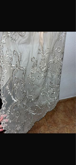 Manteleta Fallera Plata