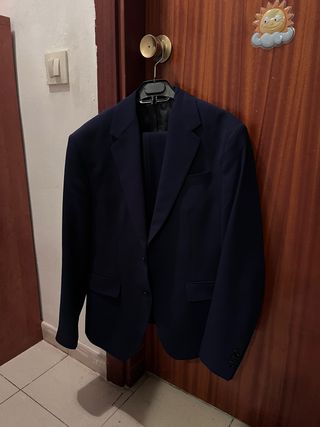 Traje Zara Azul Talla S