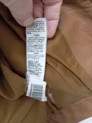 Chaqueta de piel marrón Talla M