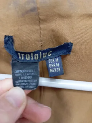 Chaqueta de piel marrón Talla M