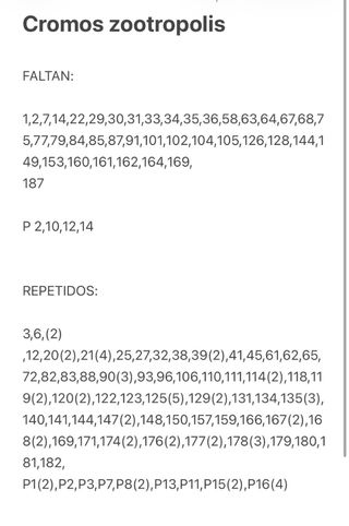 Album Cromos Zootropolis 2 + Sobres