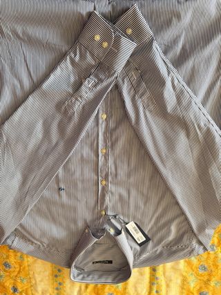 Camisa Polo Ralph Lauren Rayas Azul Talla XXL